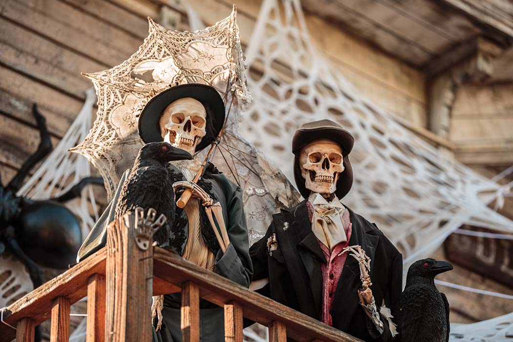 Halloween Decorations at Knott's Berry Farm's Ghost Town