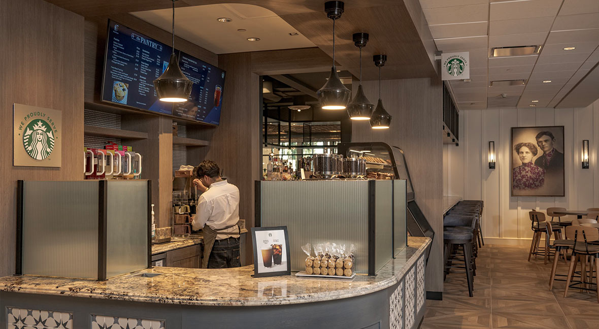 Starbucks Coffee available at Knott's Berry Farm Hotel